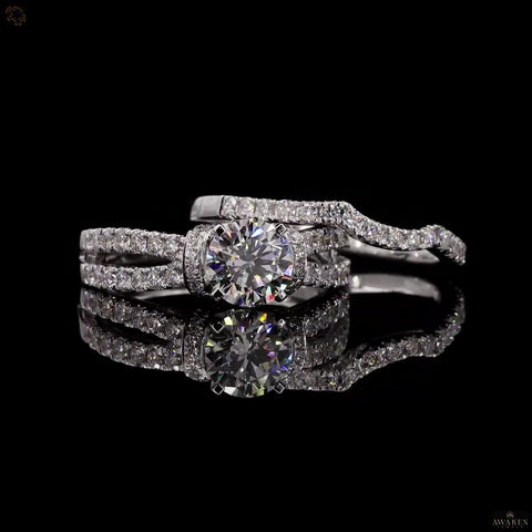 Twice the Radiance: Solitaire Twins Diamond Ring