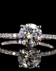 Radiant Singularis: Ethereal Solitaire Diamond Ring