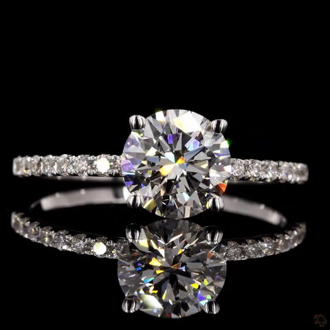 Radiant Singularis: Ethereal Solitaire Diamond Ring