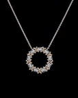 Awaken’s Eternal Radiance: Diamond Circle Necklace