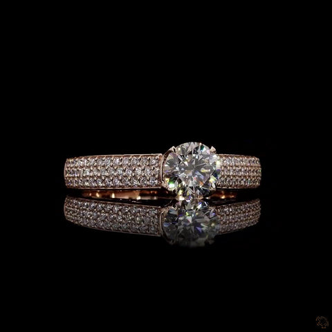 Oval Radiance: Diamond Engagement and Wedding Ring