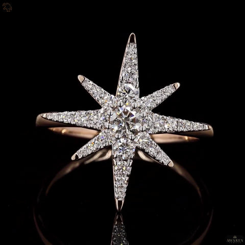 Dazzling Cosmos: Star Diamond Ring