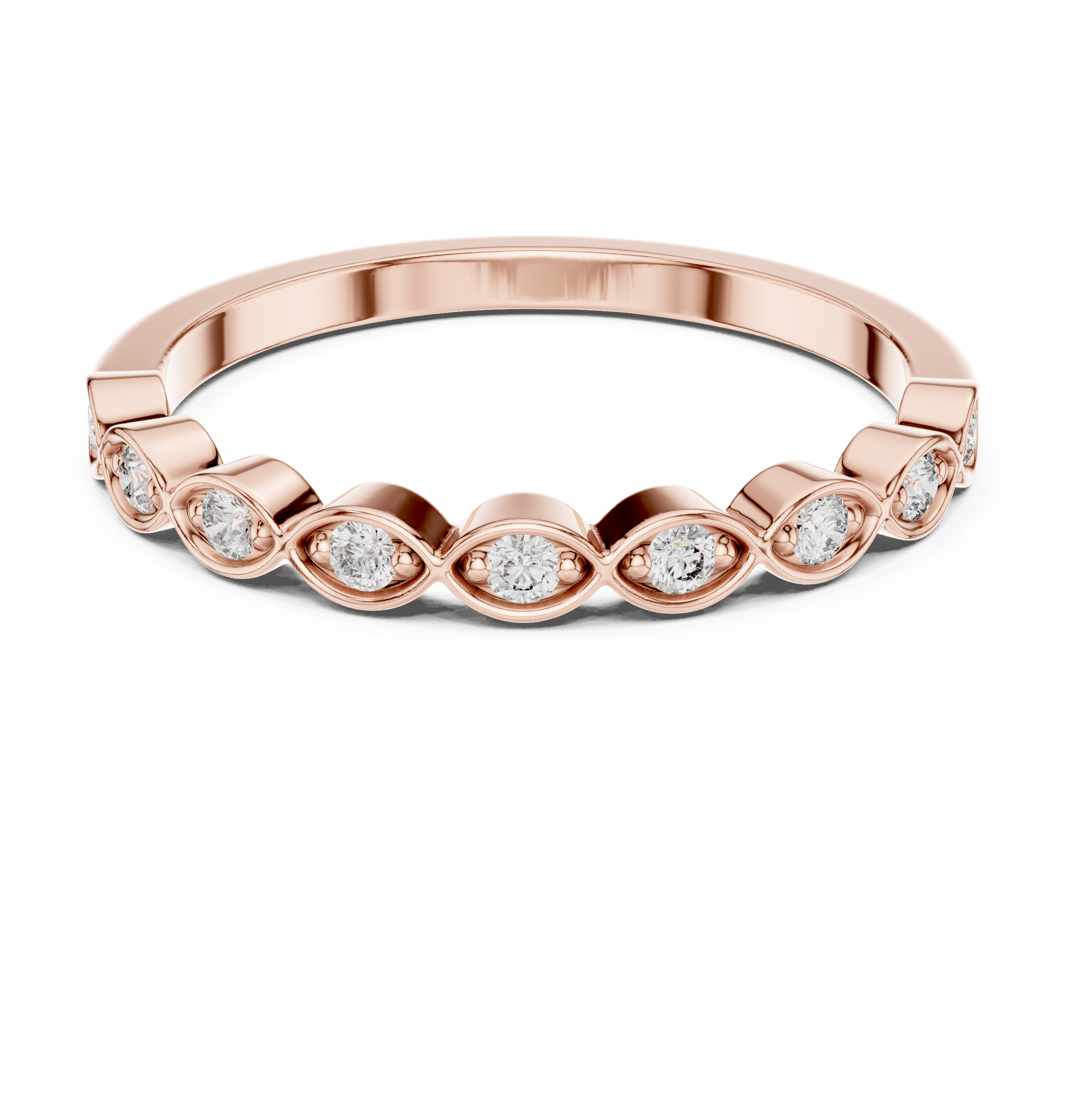 Gold Halo Setting Round Lab Grown Diamond Zyrel Ring