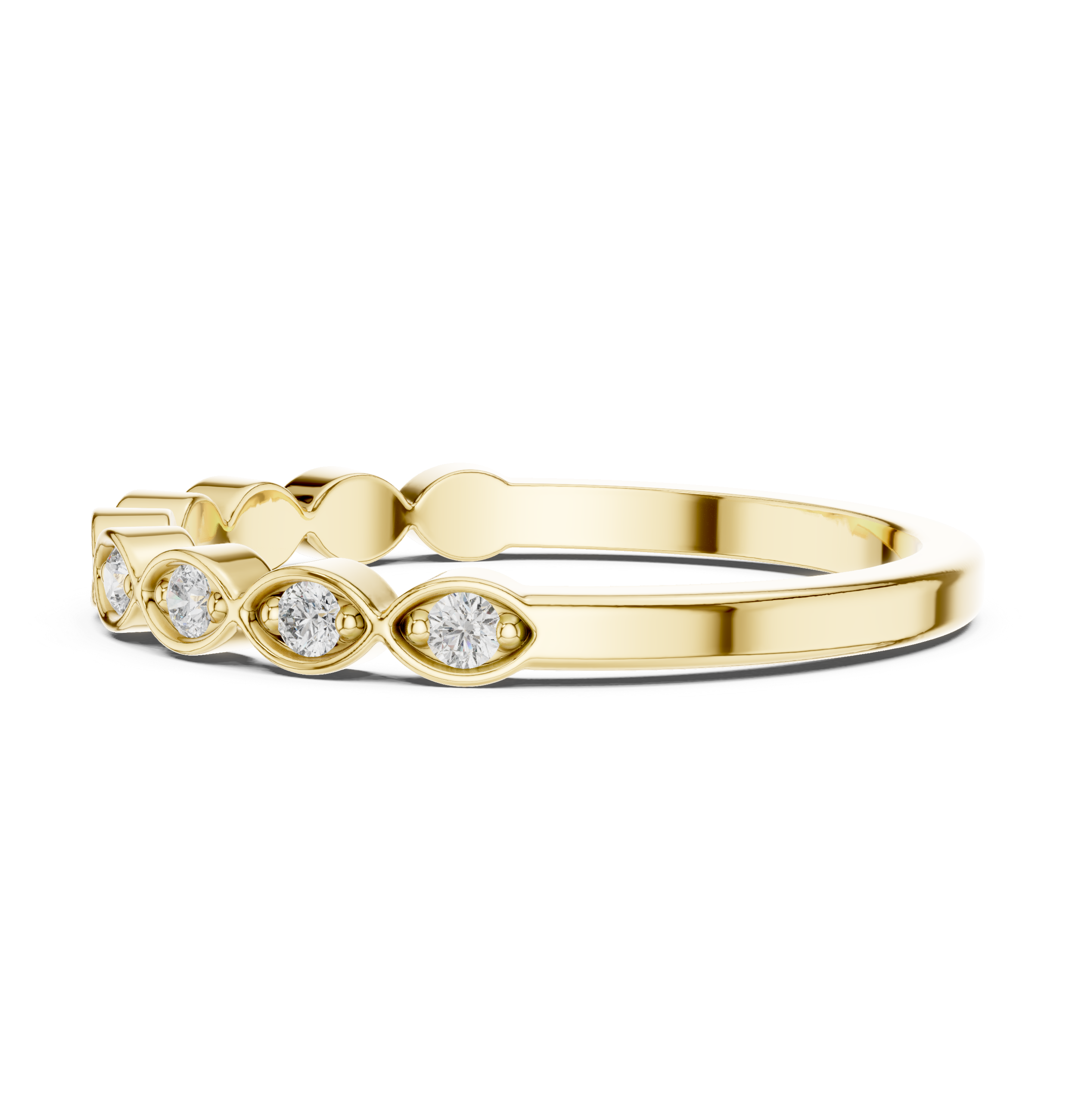 Gold Halo Setting Round Lab Grown Diamond Zyrel Ring