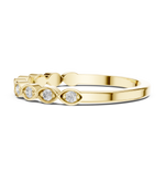 Gold Halo Setting Round Lab Grown Diamond Zyrel Ring