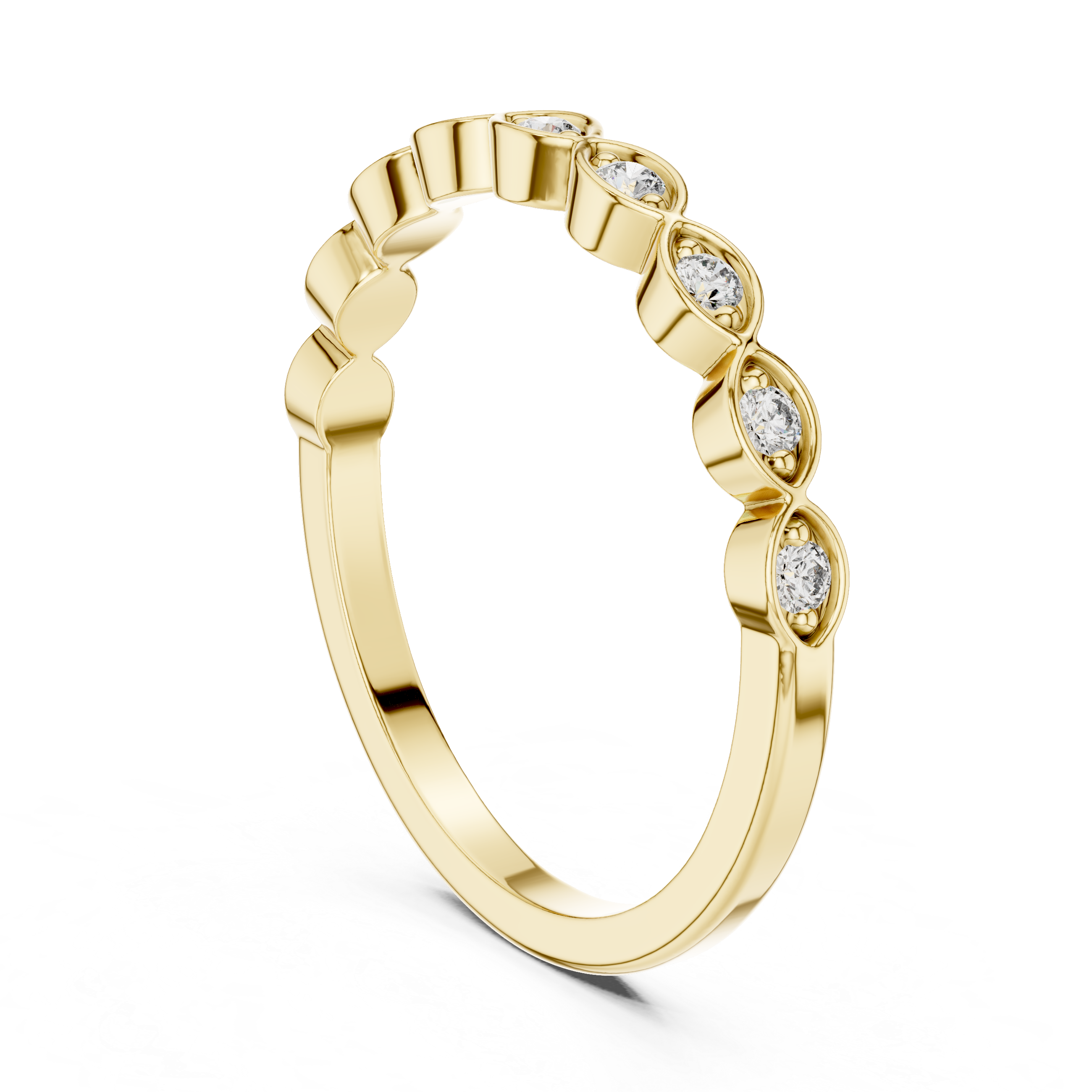 Gold Halo Setting Round Lab Grown Diamond Zyrel Ring