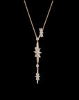 Sparkle Cascade: Diamond Long Pendant