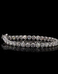 Diamond Solace: Singular Line Brilliance Bracelet