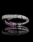 Awaken’s Crossed Love Two Tone Diamond Ring