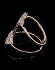 Awaken’s Diamond Embrace: Cuff Ring