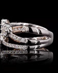 Solo Splendor: Solitaire Square Setting Diamond Ring