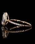 Pristine Pear Dreams: Diamond Adorned Ring