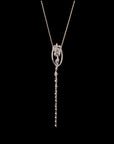 Awaken’s Celestial Cascade: Star Diamond Pendant Necklace