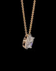 Dazzling Comfort: Cushion-Cut Diamond Necklace