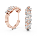 Gold Multi Shape Hoop Lab Grown Diamond Otilia Earrings
