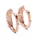 Gold Multi Shape Hoop Lab Grown Diamond Otilia Earrings
