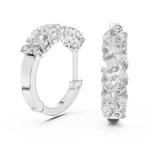Gold Multi Shape Hoop Lab Grown Diamond Otilia Earrings