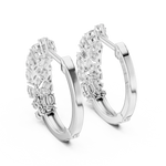 Gold Multi Shape Hoop Lab Grown Diamond Otilia Earrings
