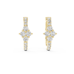 Gold Hoop Lab Grown Diamond Basisa Earrings