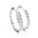 Gold 1Ct Marquise Lab Grown Diamond Biana Earrings
