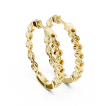 Gold 1Ct Marquise Lab Grown Diamond Biana Earrings