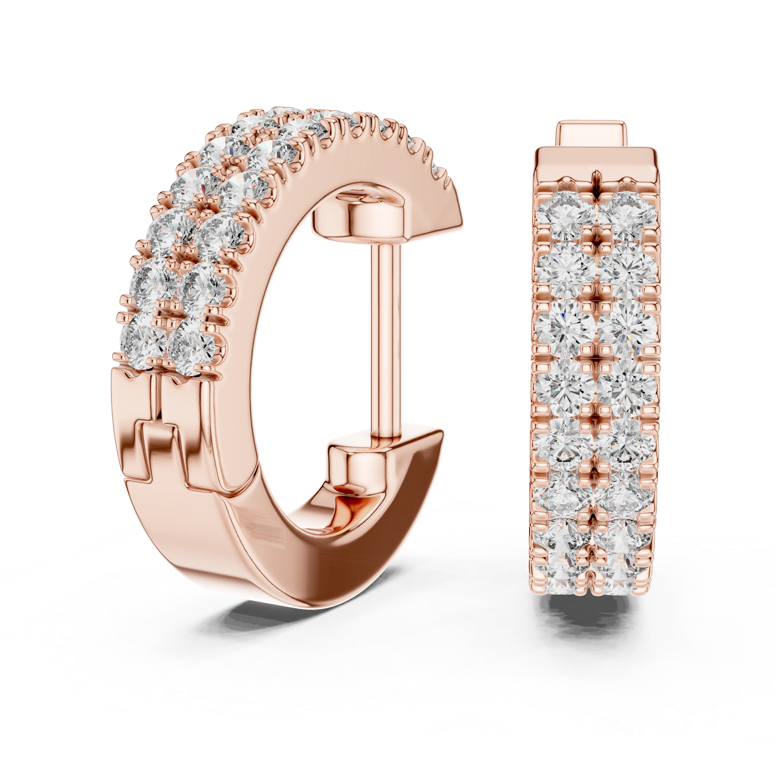 Gold 0 20Ct Aitor Lab Grown Diamond Mini Hoop Earrings