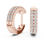 Gold 0 20Ct Aitor Lab Grown Diamond Mini Hoop Earrings