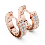 Gold 0 20Ct Aitor Lab Grown Diamond Mini Hoop Earrings