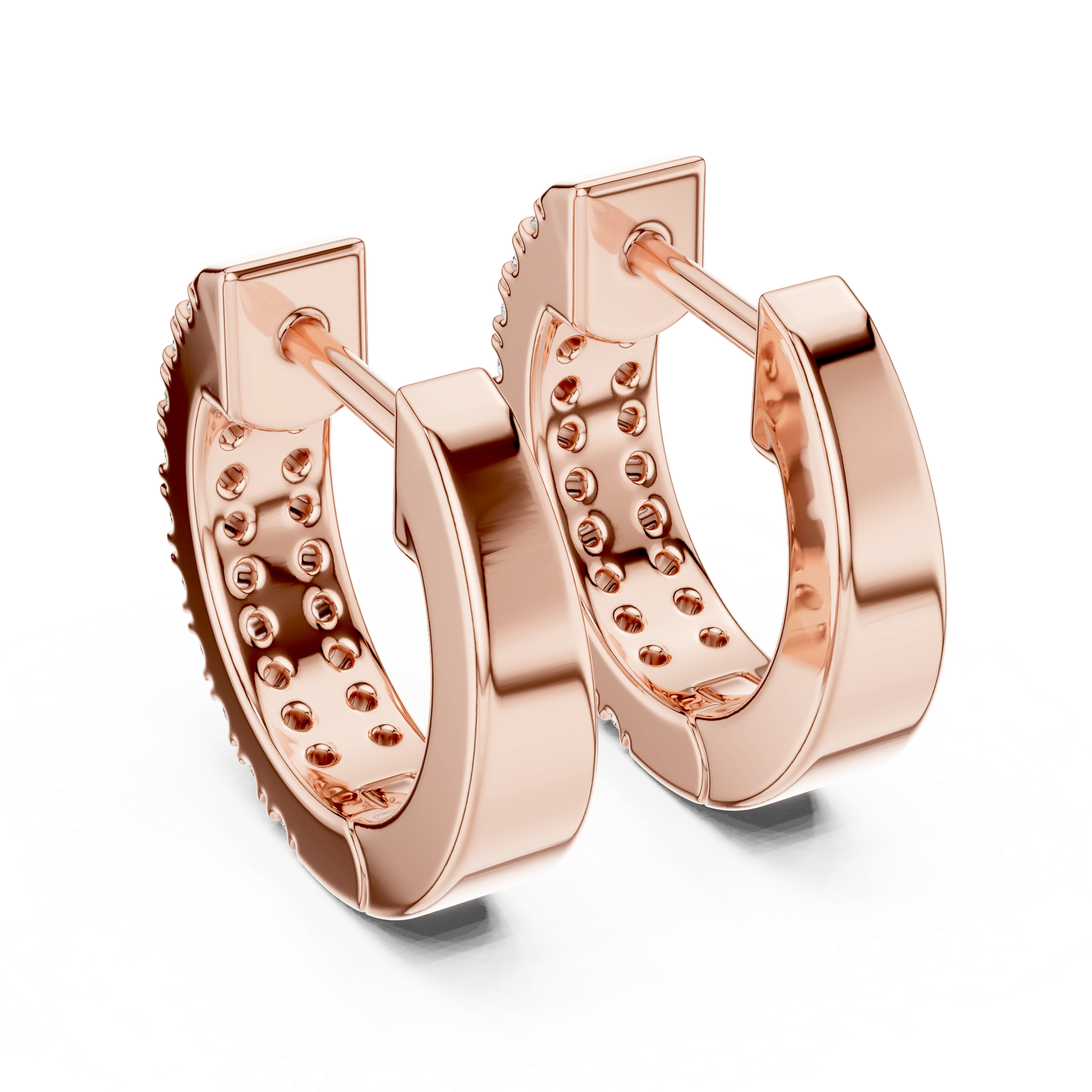 Gold 0 20Ct Aitor Lab Grown Diamond Mini Hoop Earrings
