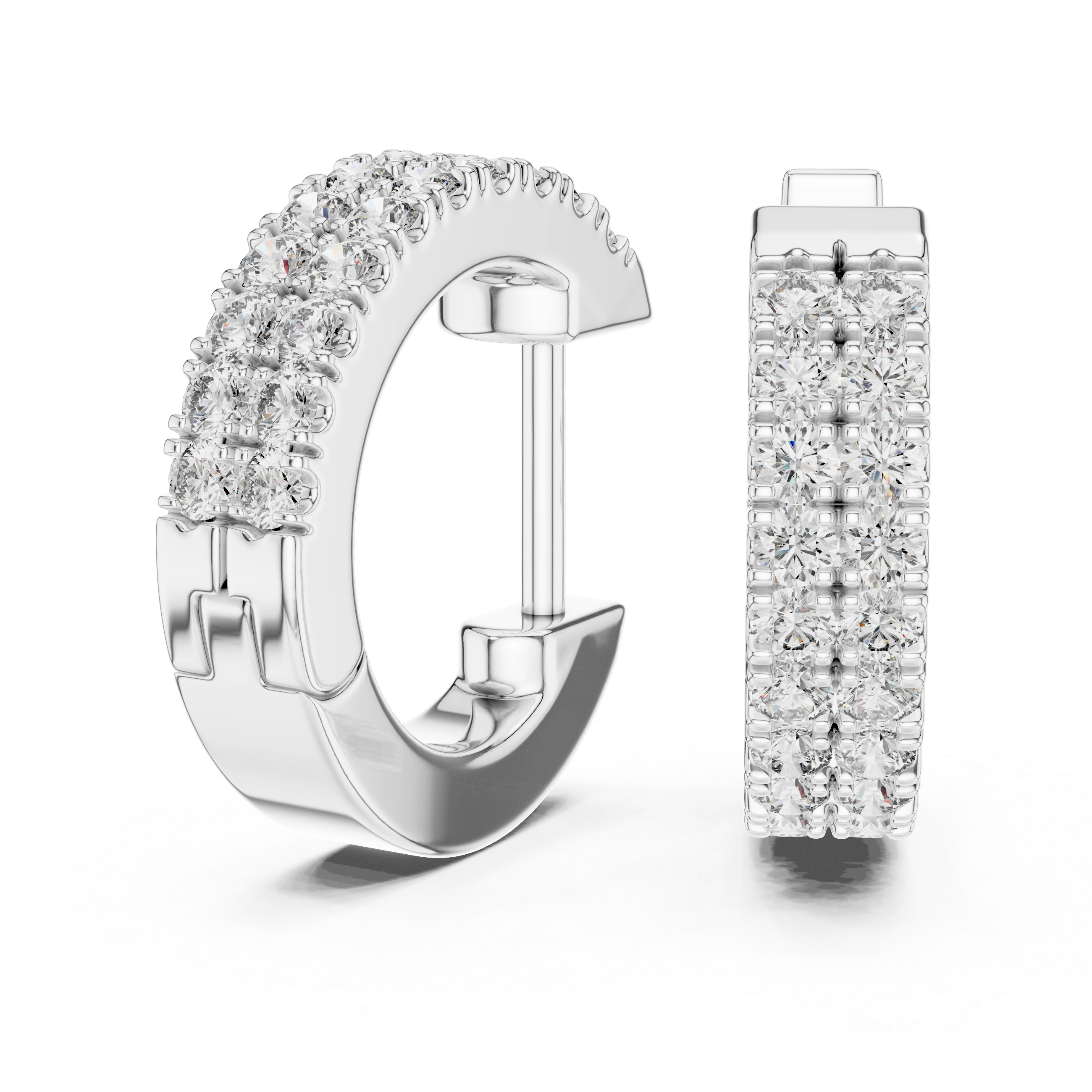 Gold 0 20Ct Aitor Lab Grown Diamond Mini Hoop Earrings