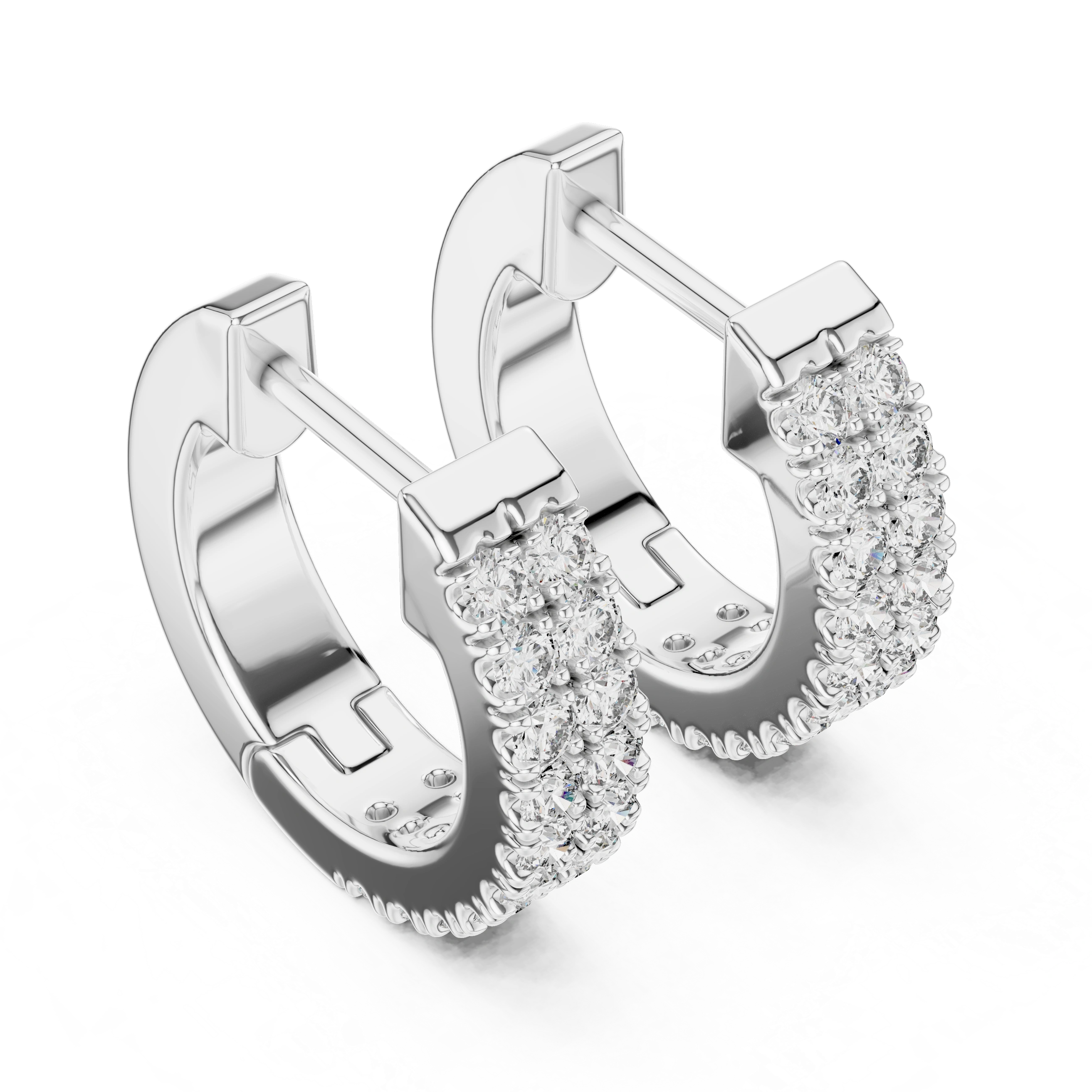 Gold 0 20Ct Aitor Lab Grown Diamond Mini Hoop Earrings