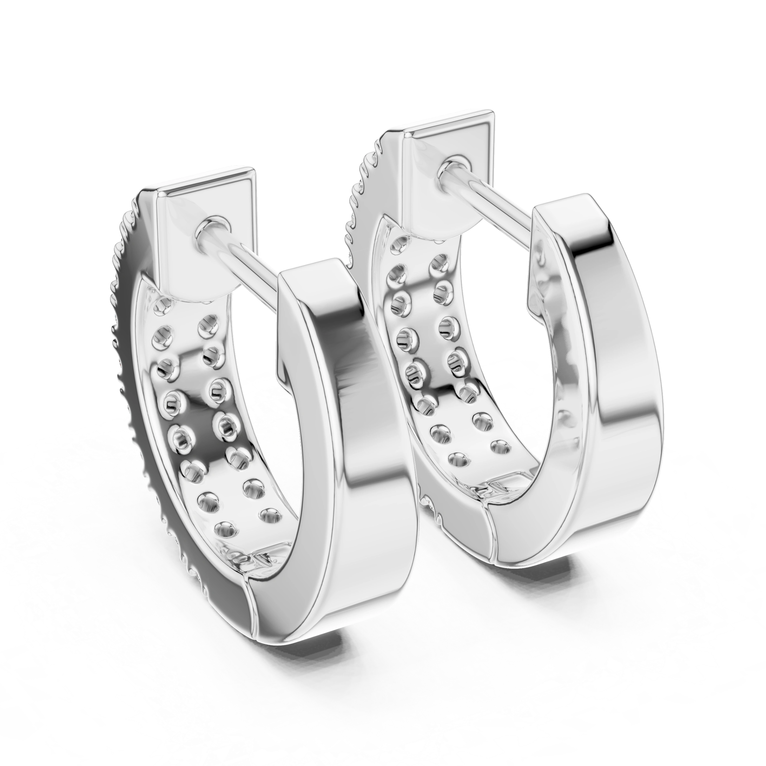 Gold 0 20Ct Aitor Lab Grown Diamond Mini Hoop Earrings