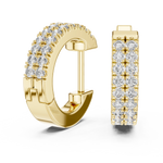 Gold 0 20Ct Aitor Lab Grown Diamond Mini Hoop Earrings
