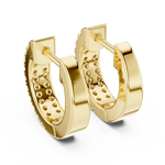 Gold 0 20Ct Aitor Lab Grown Diamond Mini Hoop Earrings