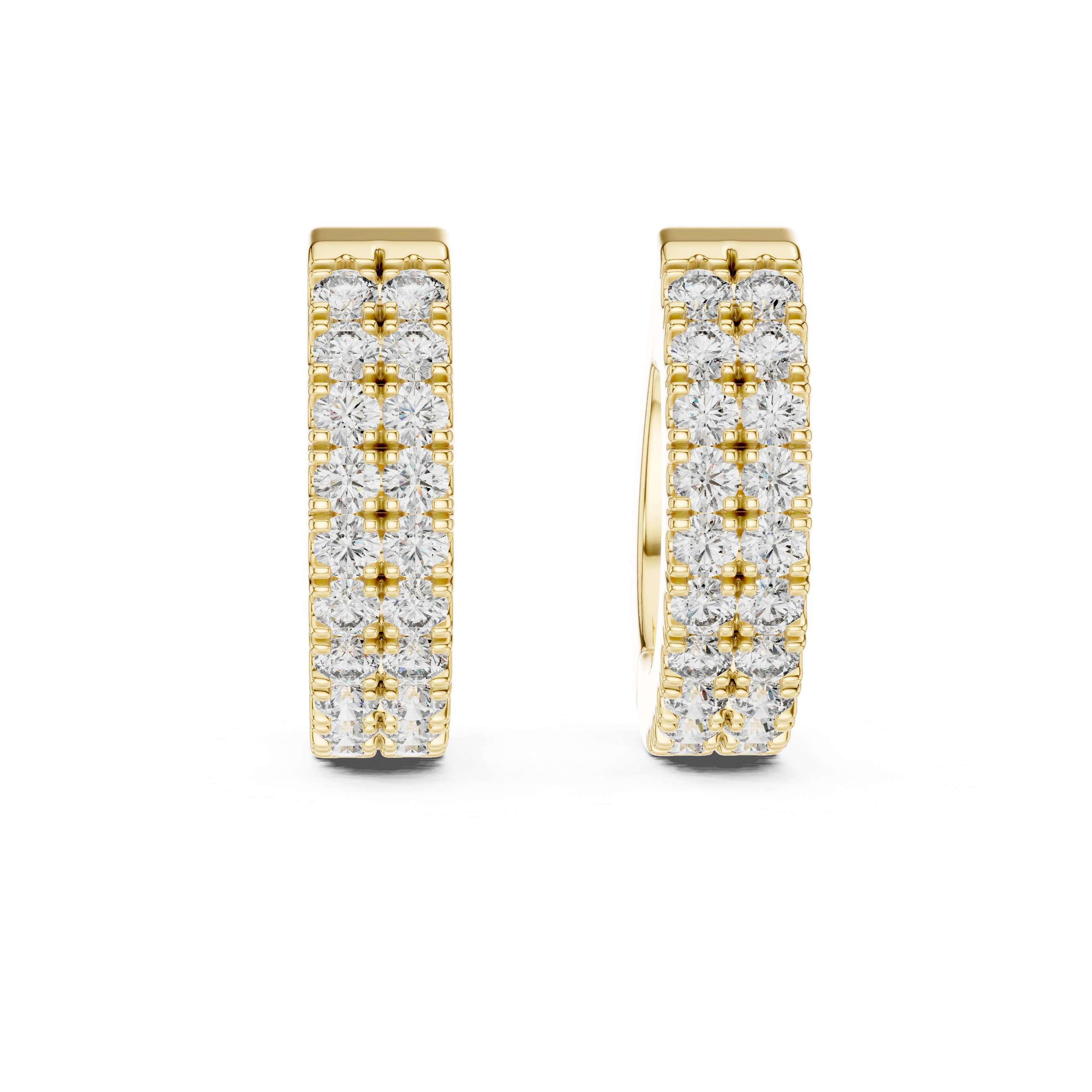 Gold 0 20Ct Aitor Lab Grown Diamond Mini Hoop Earrings
