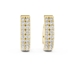 Gold 0 20Ct Aitor Lab Grown Diamond Mini Hoop Earrings