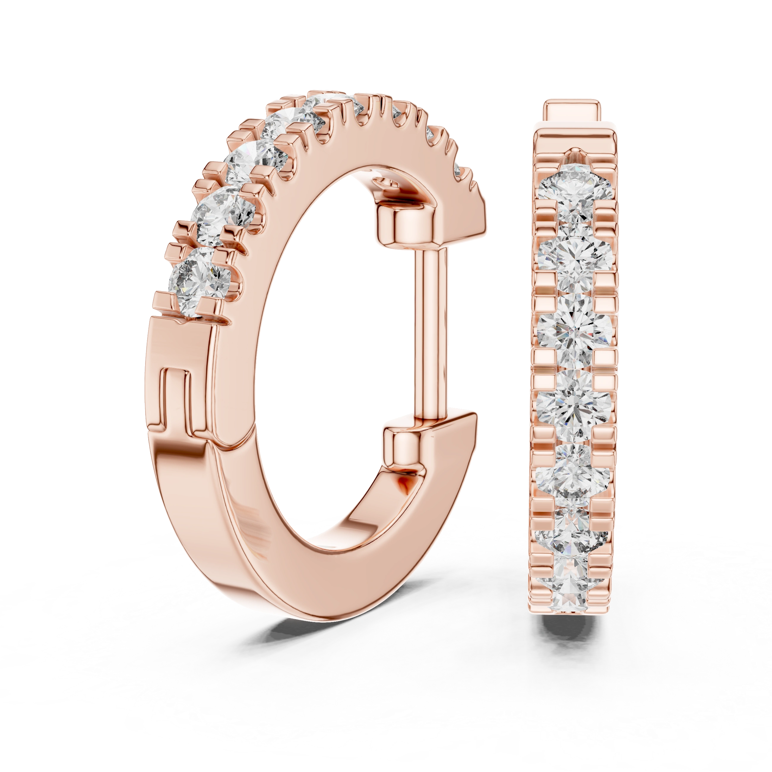 Gold 0 24Ct Pelayo Lab Grown Diamond Mini Hoop Earrings