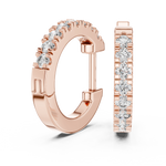 Gold 0 24Ct Pelayo Lab Grown Diamond Mini Hoop Earrings
