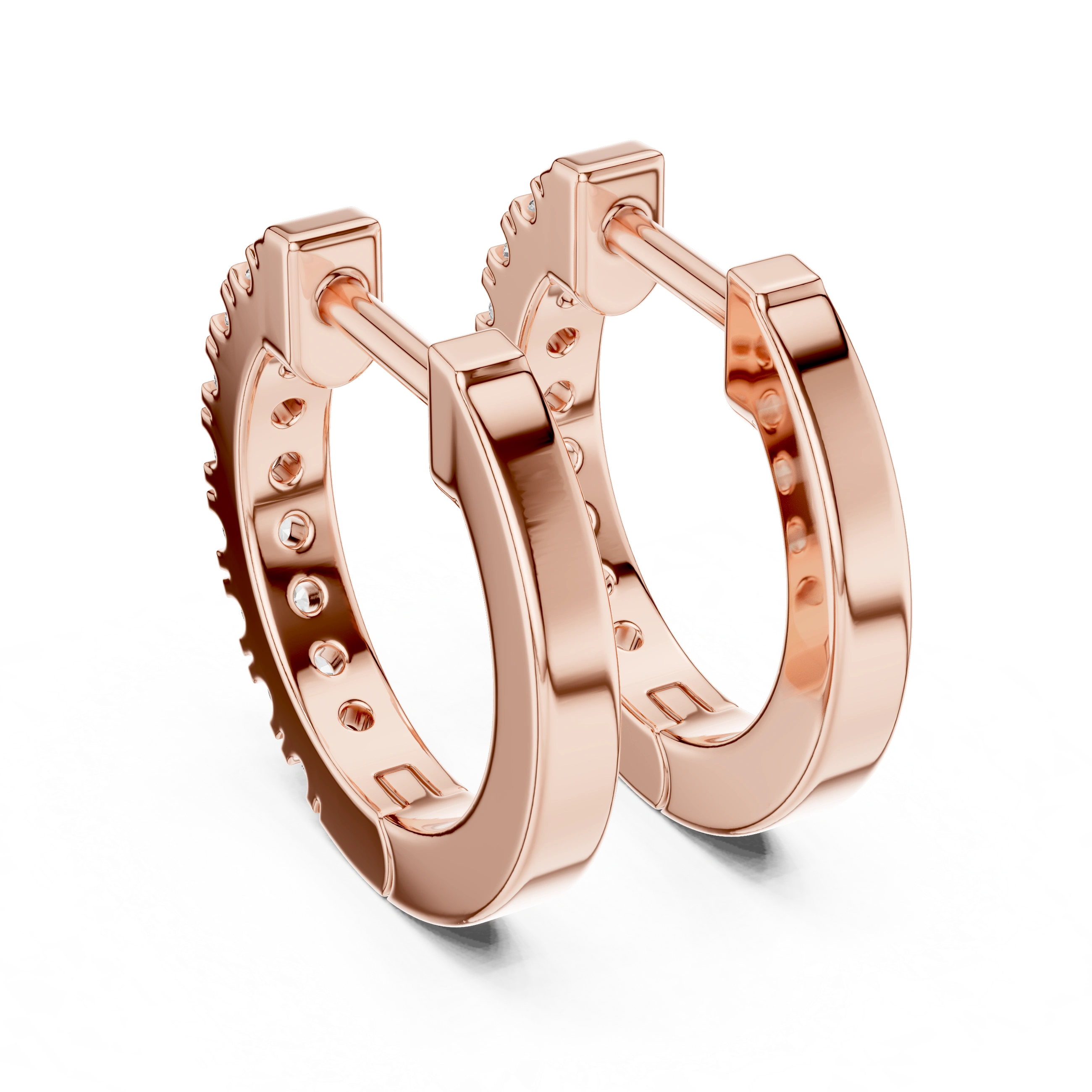 Gold 0 24Ct Pelayo Lab Grown Diamond Mini Hoop Earrings
