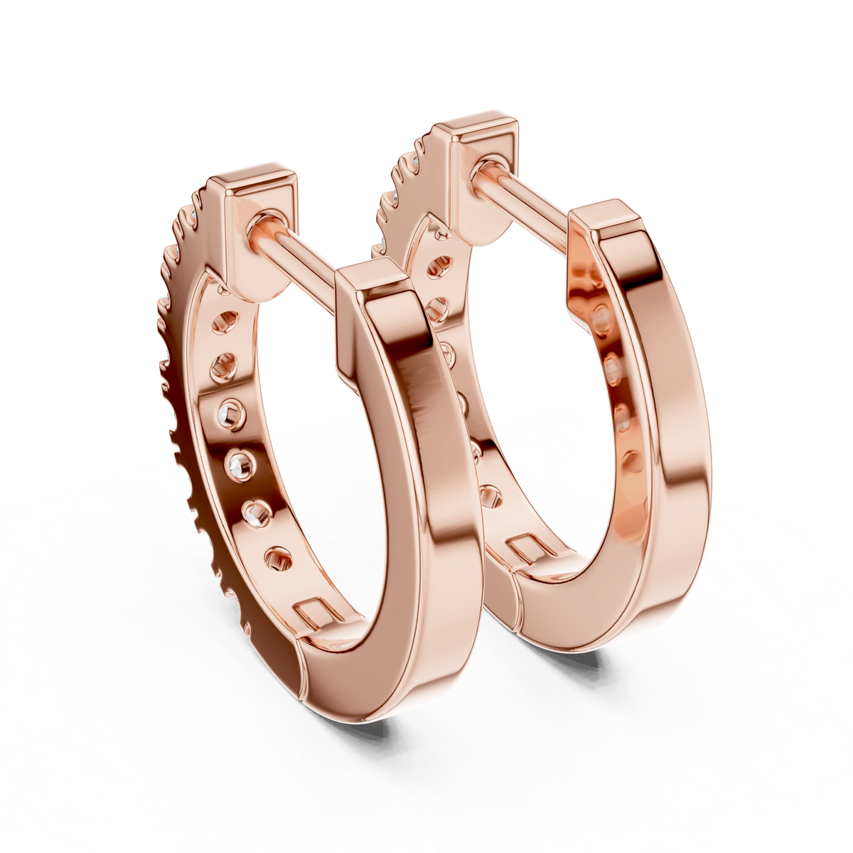 Gold 0 24Ct Pelayo Lab Grown Diamond Mini Hoop Earrings