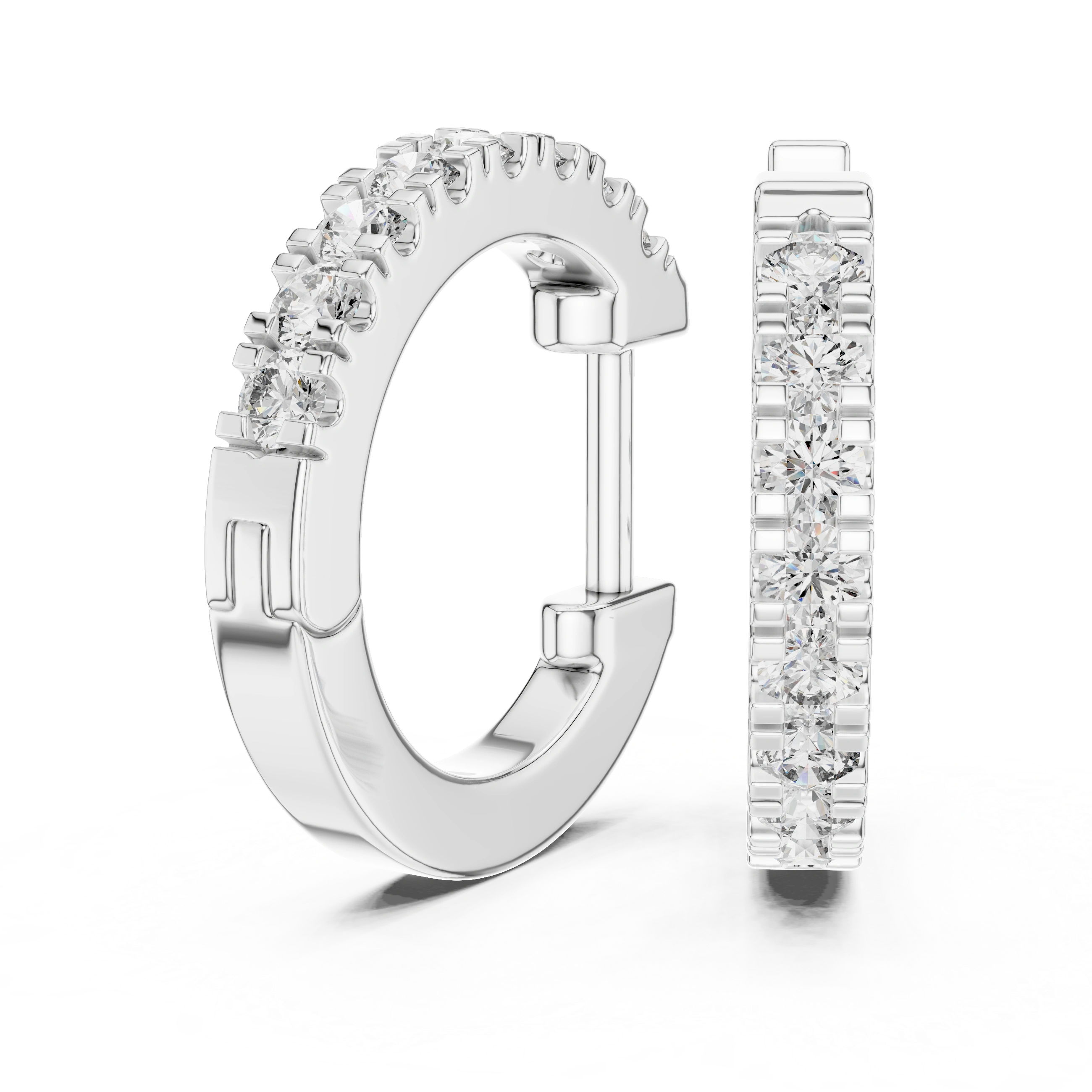 Gold 0 24Ct Pelayo Lab Grown Diamond Mini Hoop Earrings