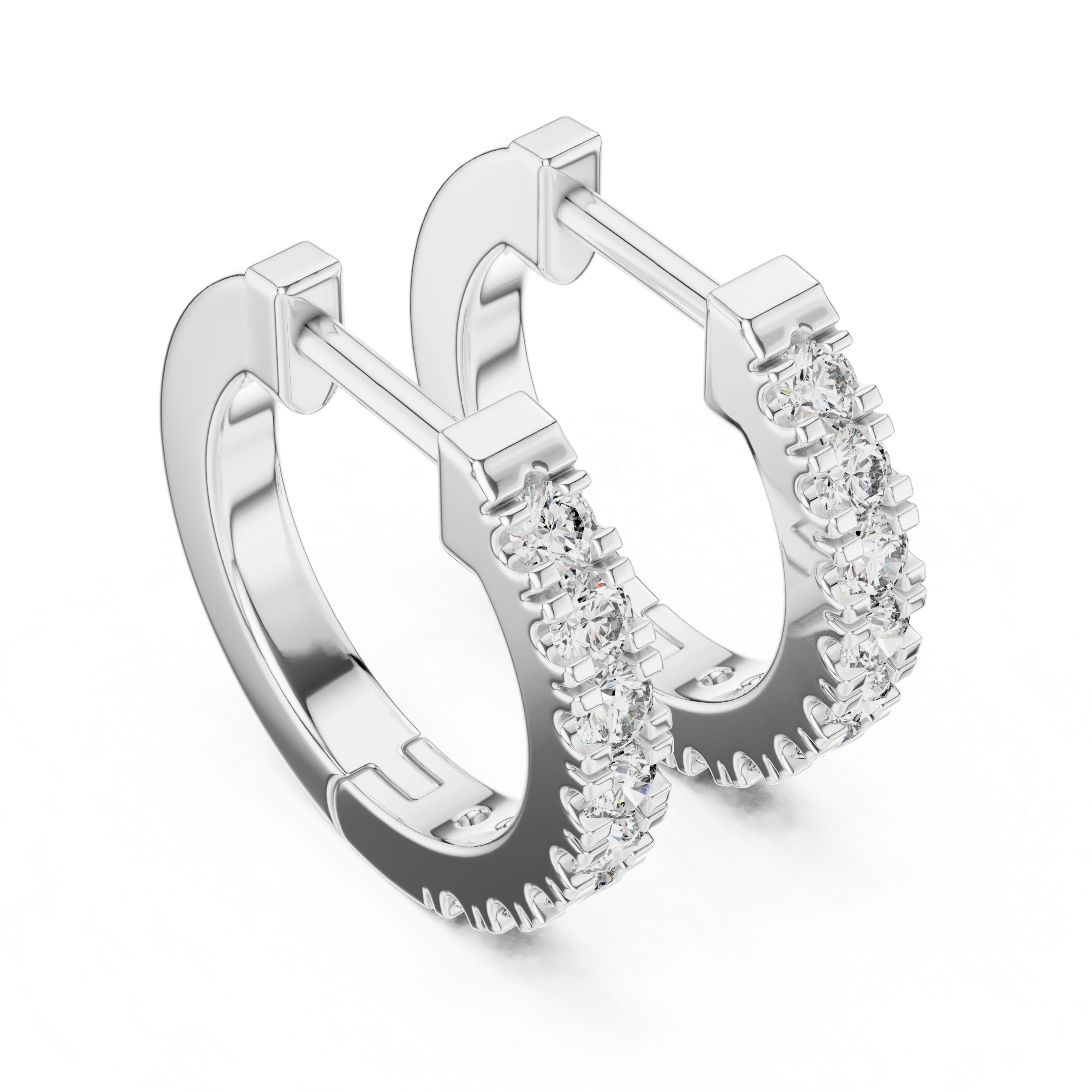 Gold 0 24Ct Pelayo Lab Grown Diamond Mini Hoop Earrings