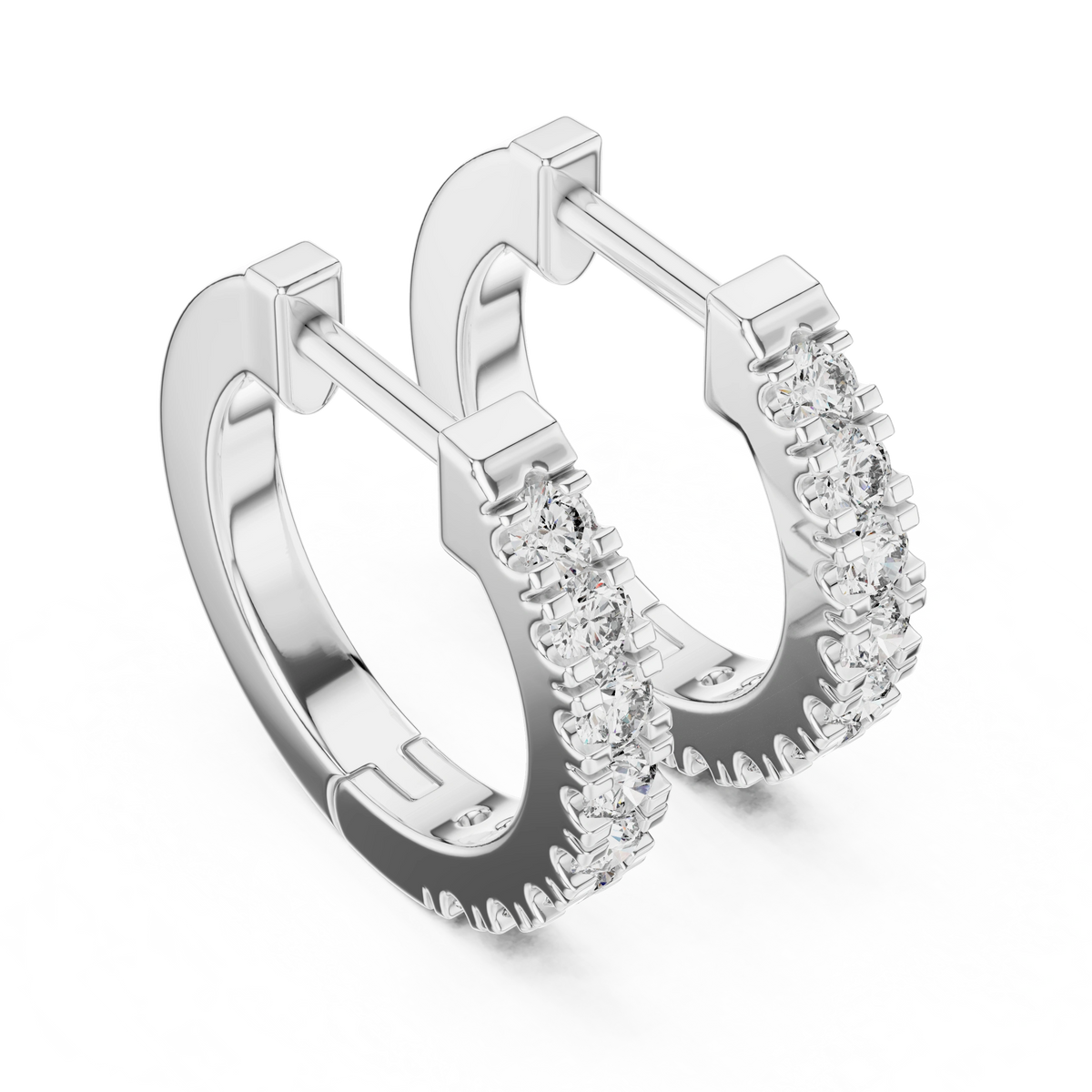 Gold 0 24Ct Pelayo Lab Grown Diamond Mini Hoop Earrings