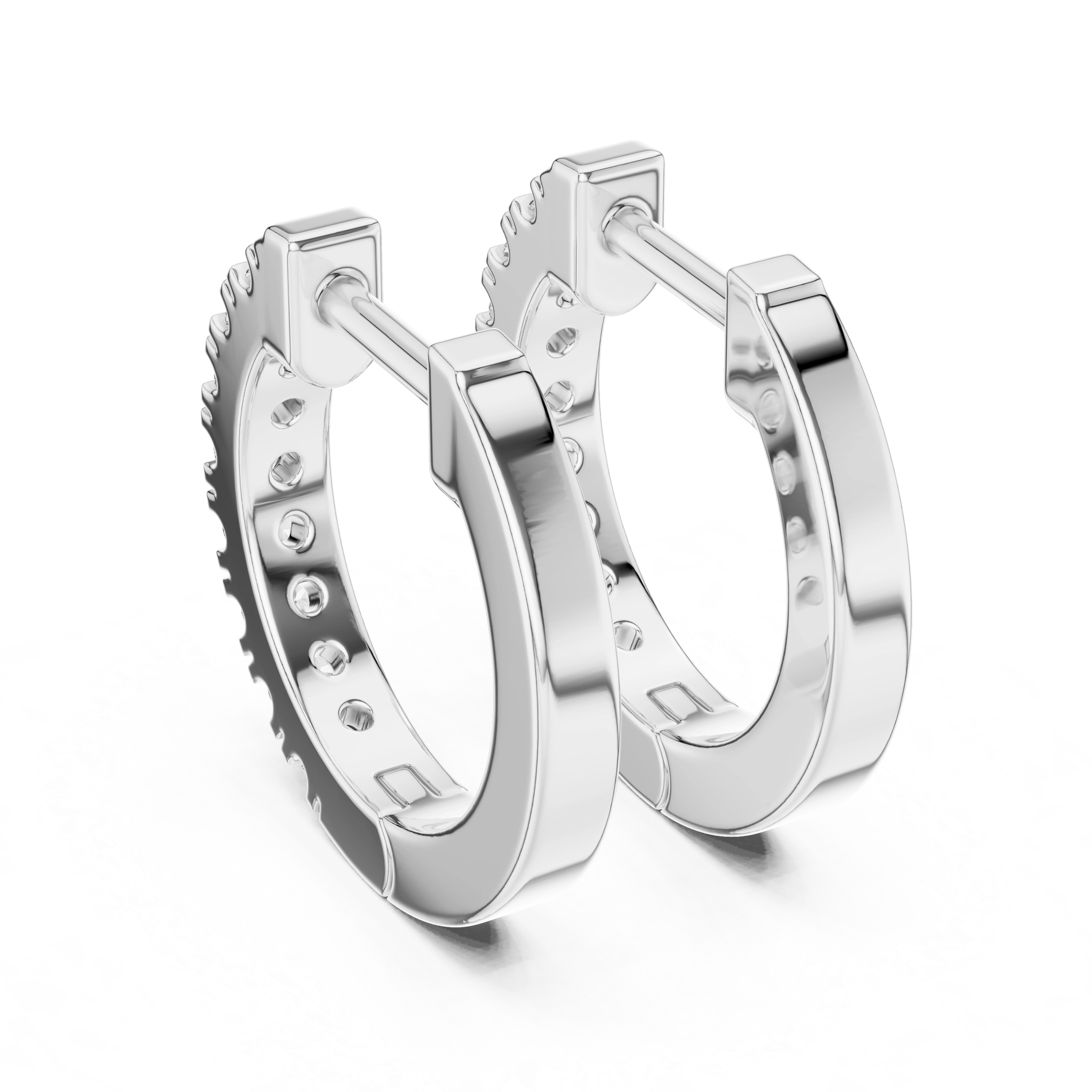 Gold 0 24Ct Pelayo Lab Grown Diamond Mini Hoop Earrings
