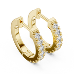Gold 0 24Ct Pelayo Lab Grown Diamond Mini Hoop Earrings