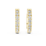 Gold 0 24Ct Pelayo Lab Grown Diamond Mini Hoop Earrings