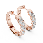 Gold 1 6Ct Auric Lab Grown Diamond Marquis Hoop Earrings