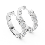 Gold 1 6Ct Auric Lab Grown Diamond Marquis Hoop Earrings
