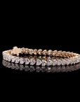 Awaken’s Heart-Shaped  Diamond Tennis Bracelet