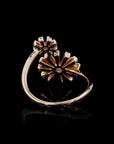 Awaken’s Dual Flower  Diamond Ring